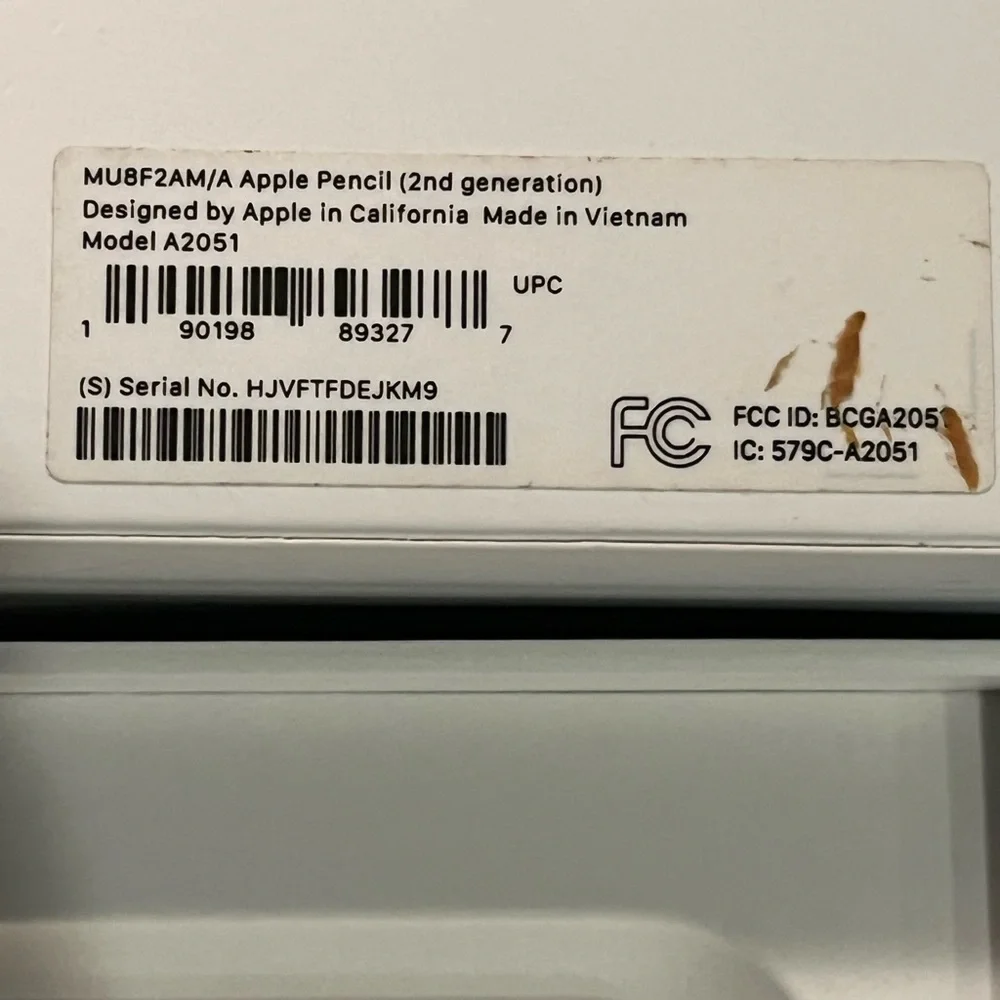 Apple Pencil 2nd Generation - White